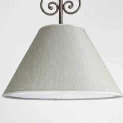 Deckenleuchten|Flurlampen*Giovanni Battista Rustikale Deckenleuchte Stoffschirm Handarbeit