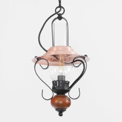 Rabalux Rustikale Hängeleuchte ENNA mit Glasschirm Schwarz Kupfer< Hängelampen|Esszimmer Lampen