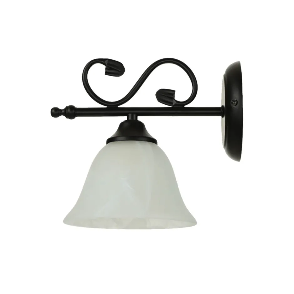 Glaslampen|Rustikale Lampen*Easylight Rustikale Landhaus Wandlampe DOROTHEA Alabaster Glas