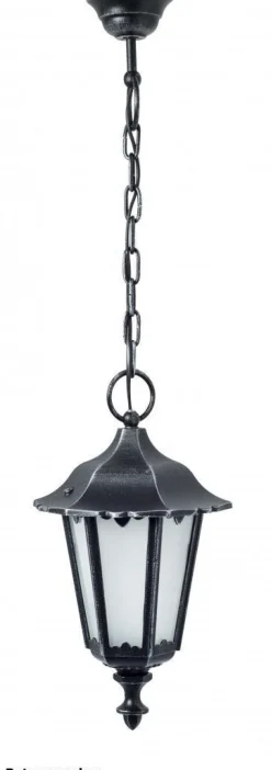 SU-MA Rustikale Pendelleuchte Außen Schwarz Aluminium< Außenleuchten Antik|Gartenlaternen