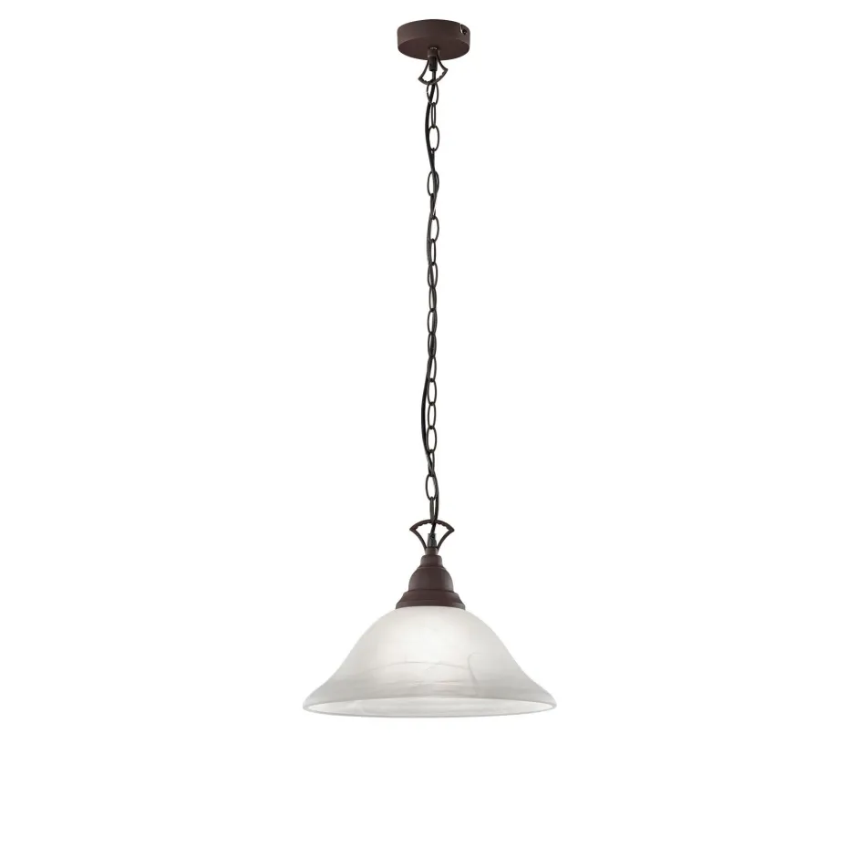 Hängelampen|Esszimmer Lampen*Trio Reality Rustikale Pendelleuchte Country rostfarbig