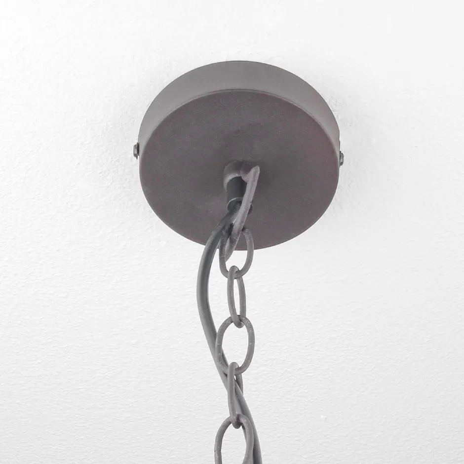 Hängelampen|Esszimmer Lampen*Trio Reality Rustikale Pendelleuchte Country rostfarbig