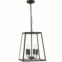 Rustikale Lampen|Glaslampen*Searchlight Rustikale Pendelleuchte E14 VOYAGER