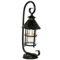 Metall Lampen|Rustikale Lampen*SU-MA Rustikale Sockelleuchte außen 54cm regenfest E27