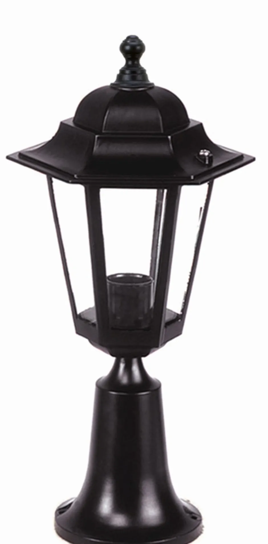 Außenleuchten Antik|Gartenlaternen*Lido Rustikale Sockelleuchte außen 42cm regengeschützt