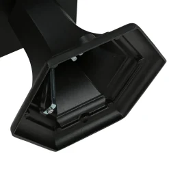 SU-MA Rustikale Sockelleuchte BAARLE Schwarz H:45cm E27< Metall Lampen|Rustikale Lampen