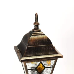 Rustikale Lampen|Wegeleuchten*Easylight Rustikale Sockelleuchte Kupfer Antik SALZBURG E27