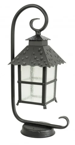 SU-MA Rustikale Sockelleuchte MONTREAL Schwarz 53cm E27< Rustikale Lampen|Metall Lampen