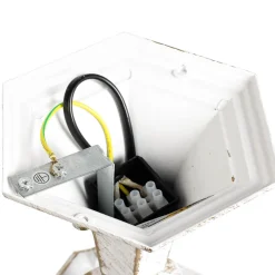 Easylight Rustikale Sockelleuchte Weiß Gold 50cm IP44 E27< Rustikale Lampen|Wegeleuchten