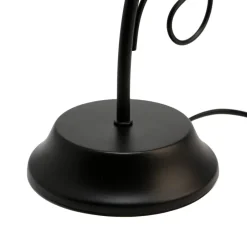 Easylight Rustikale Tischlampe Schwarz Alabaster H:43cm ATHEN< Glaslampen|Rustikale Lampen