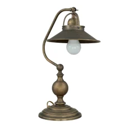 Giovanni Battista Rustikale Tischleuchte Country Premium< Nachttischlampen|Metall Lampen