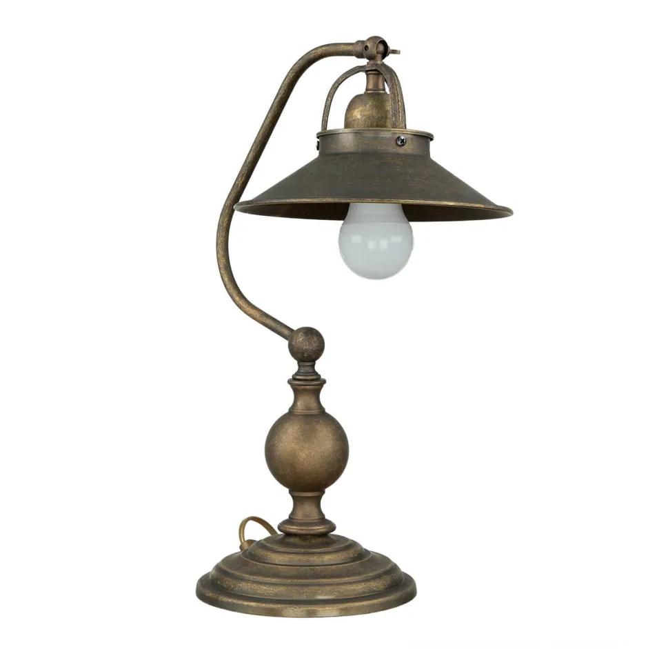 Giovanni Battista Rustikale Tischleuchte Country Premium< Nachttischlampen|Metall Lampen