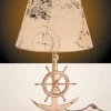 Laura Suardi Rustikale Tischleuchte Messing maritimes Design< Tischlampen|Schlafzimmer Lampen