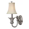 Wandleuchten|Stofflampen*Elstead Rustikale Wandlampe ANABELL 8 Nickel Creme Lampe