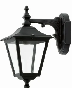 Außenwandleuchten|Rustikale Lampen*Lido Rustikale Wandlaterne GENEVIEVE Schwarz IP44