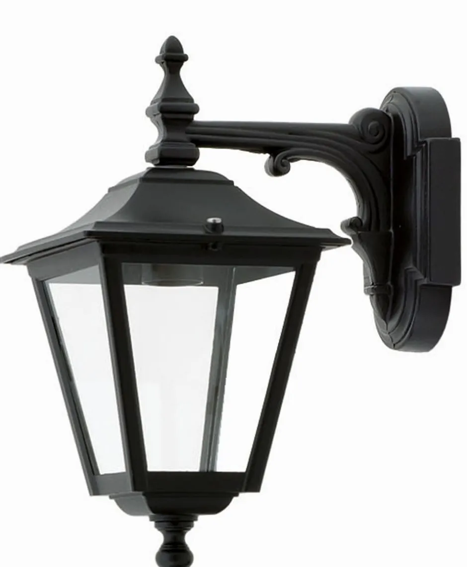 Außenwandleuchten|Rustikale Lampen*Lido Rustikale Wandlaterne GENEVIEVE Schwarz IP44