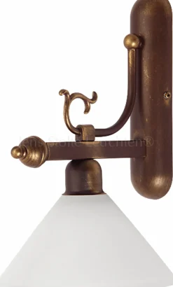 Nowodvorski Rustikale Wandleuchte Agathe Braun-Gold< Wandleuchten|Flurlampen