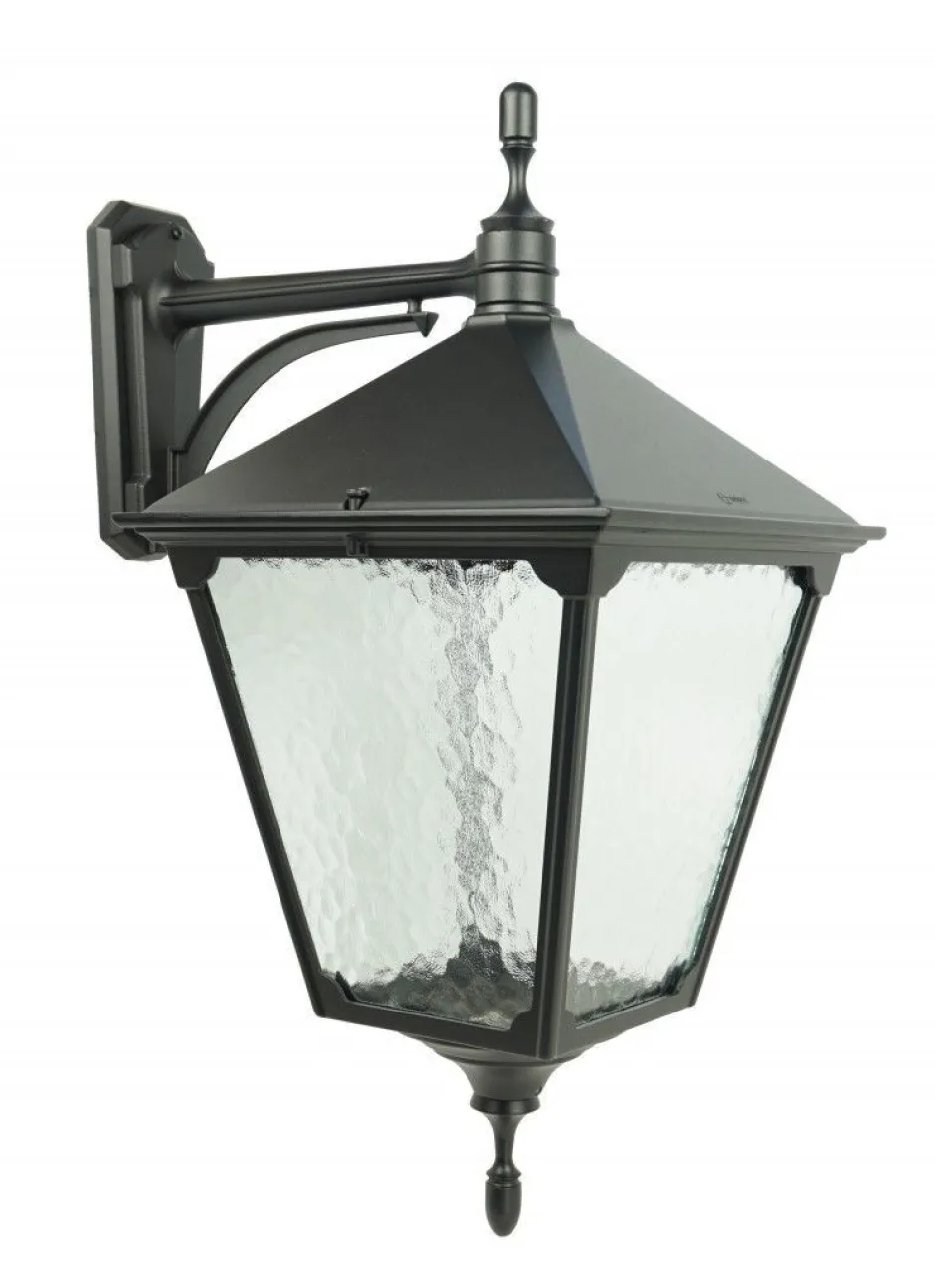 Außenleuchten Antik|Außenwandleuchten*SU-MA Rustikale Wandleuchte außen IP43 Aluminium Glas