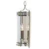 Elstead Rustikale Wandleuchte KUPOLA Nickel Ornament Lampe< Wohnzimmerlampen|Glaslampen