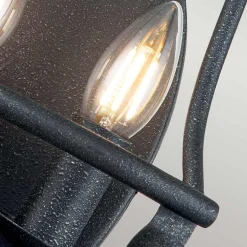 Elstead Rustikale Wandleuchte Metall 41,8 cm Shabby Grau 2x E14< Wandleuchten|Flurlampen