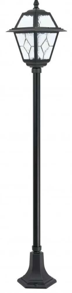 Außenleuchten Antik|Gartenlaternen*SU-MA Rustikale Wegeleuchte 160cm IP43 Aluminium Glas