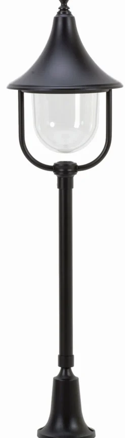 Lido Rustikale Wegeleuchte Schwarz 87 cm IP43 regengeschützt< Außenleuchten Antik|Gartenlaternen