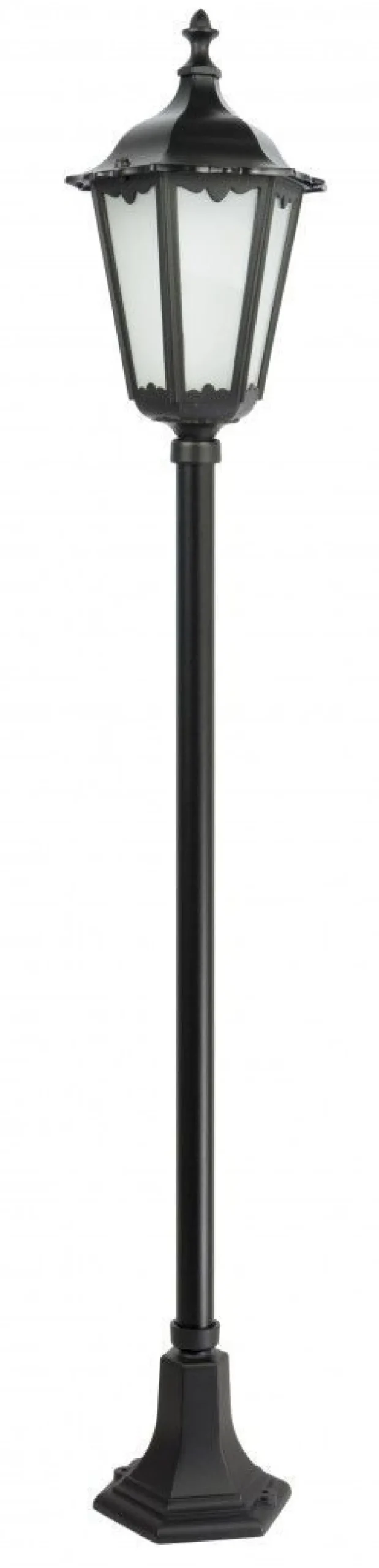Außenleuchten Antik|Gartenlaternen*SU-MA Rustikale Wegeleuchte Schwarz 164cm IP43 E27