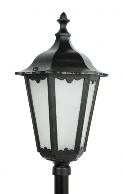 Außenleuchten Antik|Gartenlaternen*SU-MA Rustikale Wegeleuchte Schwarz 164cm IP43 E27