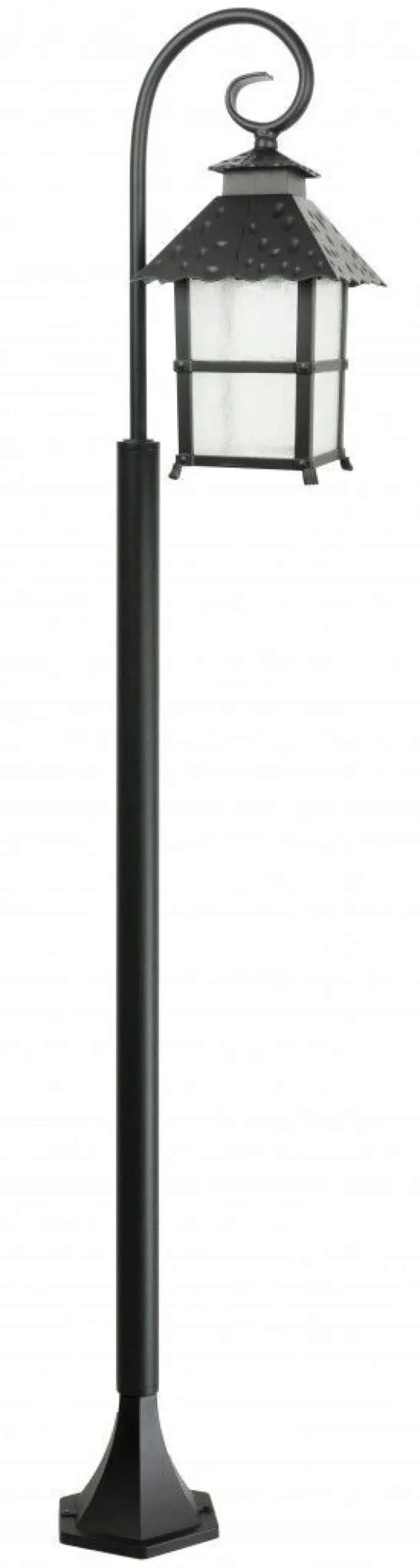 Außenleuchten Antik|Rustikale Außenleuchten*SU-MA Rustikale Wegeleuchte Schwarz 146 cm IP43 E27