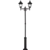 Außenleuchten Antik|Gartenlaternen*Elstead Rustikaler Kandelaber Schwarz 227cm hoch Weg Garten