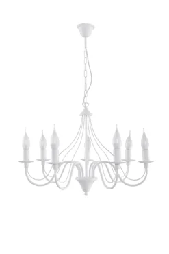 Sollux Rustikaler Kronleuchter FIORANO< Hängelampen|Esszimmer Lampen