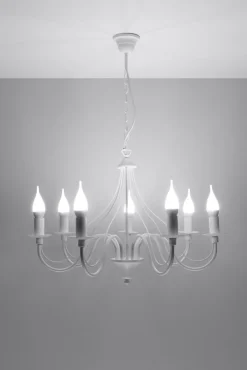 Sollux Rustikaler Kronleuchter FIORANO< Hängelampen|Esszimmer Lampen