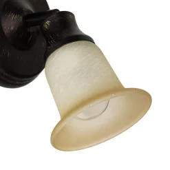 Wandleuchten|Flurlampen*Rabalux Rustikaler Wandspot Glasschirm E14