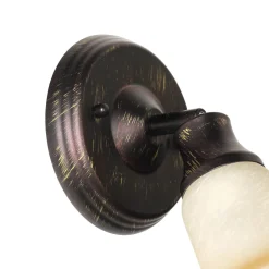 Wandleuchten|Flurlampen*Rabalux Rustikaler Wandspot Glasschirm E14