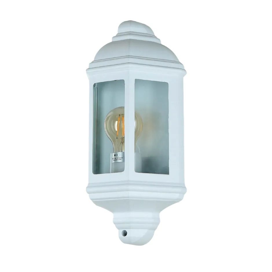 Rustikale Lampen|Maritime Lampen*Searchlight Schiffslampe Außenleuchte Wand Laterne flach weiß