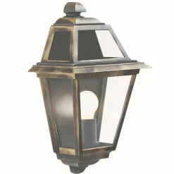 Searchlight Schiffslampe Laterne für Außen schwarz gold maritim< Rustikale Lampen|Rustikale Außenleuchten