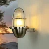 Lido Schiffslampe Messing in Nickel Außen Hof Balkon< Rustikale Lampen|Metall Lampen