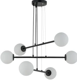 Sigma Schirm Pendelleuchte Metall Glas blendarm 6-flammig< Hängelampen|Kugellampen