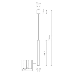 Nowodvorski Schlichte Pendelleuchte CULT Messing Lampe< Moderne Lampen|Metall Lampen