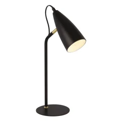 Searchlight Schreibtischlampe 46,5 cm E14 in Schwarz Gold Metall< Bürolampen|Retro Lampen