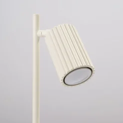 Bürolampen|Schlafzimmer Lampen*Sollux Schreibtischlampe GU10 43 cm hoch in Creme Modern Aluminium