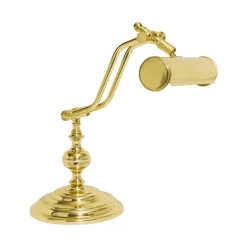 Tischlampen|Badezimmer Lampe*Giovanni Battista Schreibtischlampe Messing poliert 38 cm schwenkbar E14