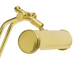 Tischlampen|Badezimmer Lampe*Giovanni Battista Schreibtischlampe Messing poliert 38 cm schwenkbar E14