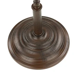 Giovanni Battista Schreibtischlampe Messing Glas 49 cm E27 Braun Weiß< Glaslampen|Metall Lampen