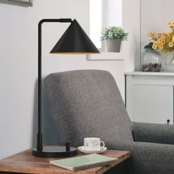 Elstead Schreibtischlampe Metall 51 cm hoch Schwarz verstellbar< Bürolampen|Schlafzimmer Lampen
