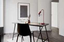 Bürolampen|Schlafzimmer Lampen*By Rydéns Schreibtischlampe Metall 51 cm hoch Dunkelrot GU10