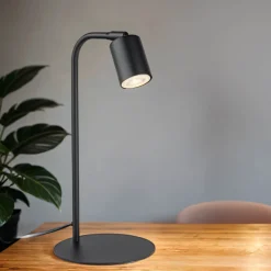Tischlampen|Bürolampen*TK Lighting Schreibtischlampe Metall 40 cm klein Schwarz verstellbar