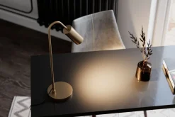 By Rydéns Schreibtischlampe Metall GU10 51 cm hoch in Gold matt< Bürolampen|Schlafzimmer Lampen