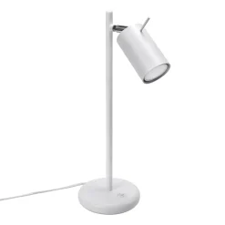 Moderne Lampen|Bürolampen*Sollux Schreibtischlampe Metall 43 cm hoch schwenkbar Weiß