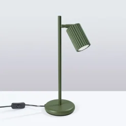 Sollux Schreibtischlampe Modern 43 cm hoch Grün GU10 schwenkbar BERTA< Bürolampen|Schlafzimmer Lampen